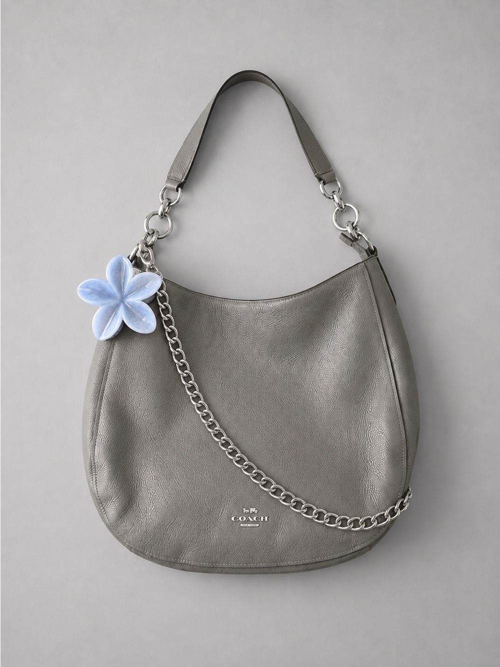 Vintage Coach Soho Pebbled-Leather Hobo with Crossbody Strap F18882